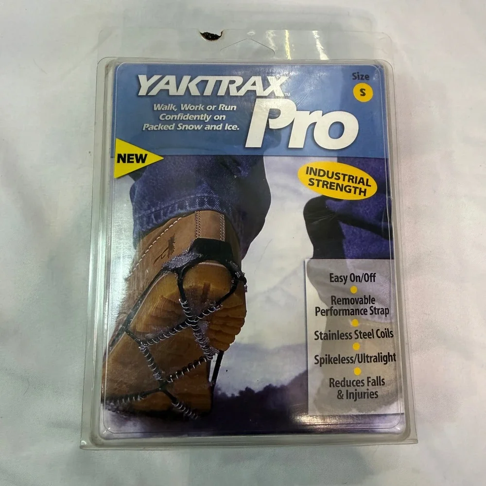 Yaktrax Pro Traction Cleats for Snow and Ice Black Small